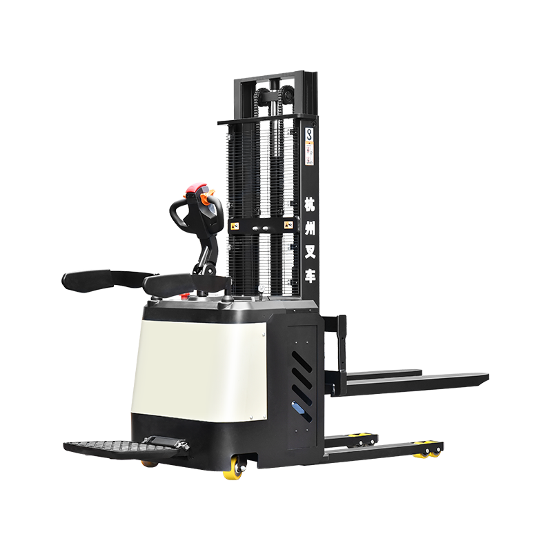 2 tonelada stand-on electric pallet stacker lift 3m - Hangcha